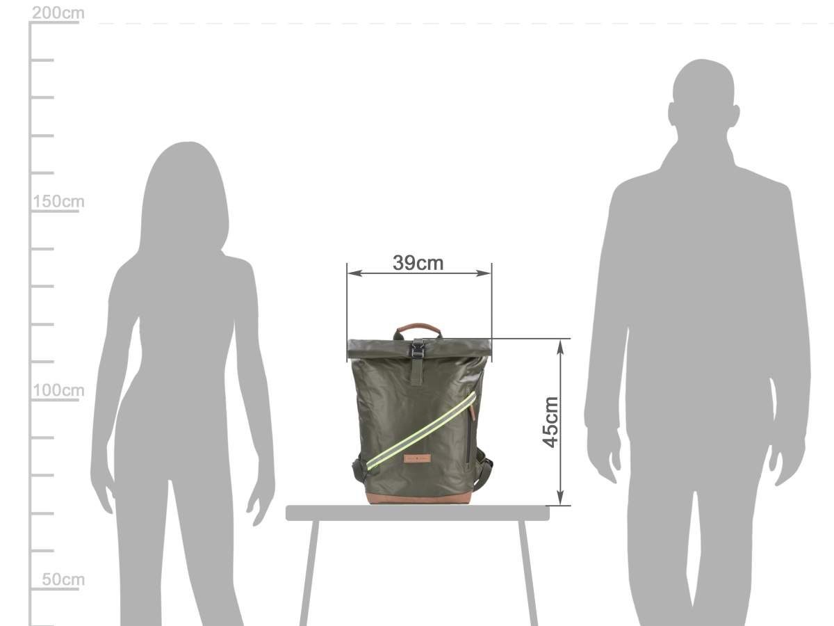 Greenburry Tagesrucksack Aviator Waterproof, Rucksack, Fahrradrucksack, Kurierrucksack mit Notebookfach 31x37cm