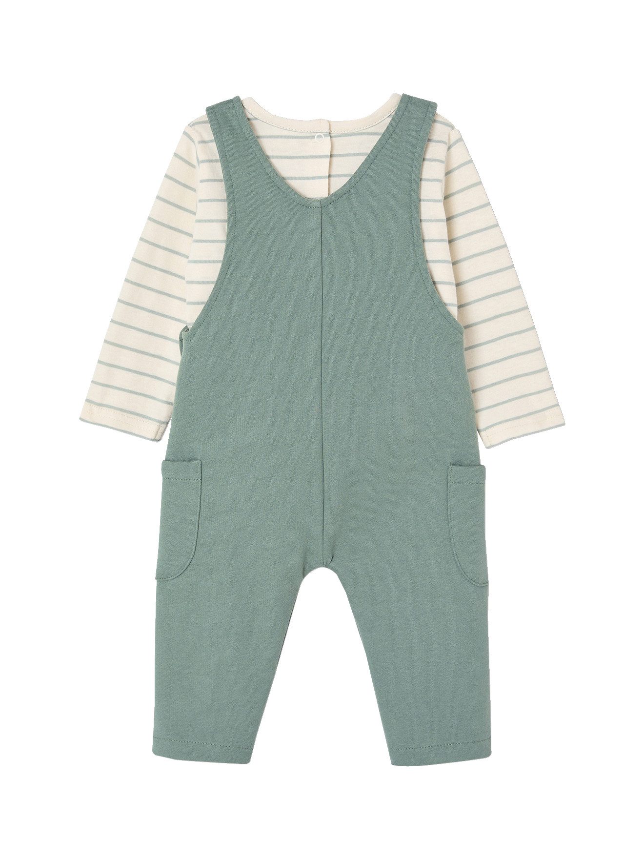 vertbaudet Latzhose Baby Set MON TRÉSOR: Shirt & Latzhose