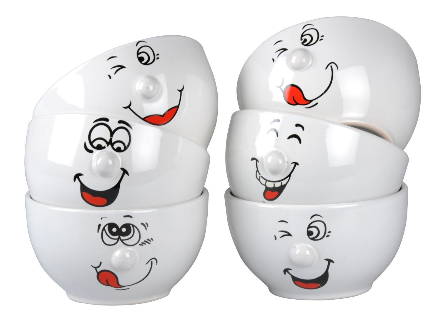 Schüssel Keramik Müslischale Smiley-Gesicht Dessertschale Snackschale Schüssel