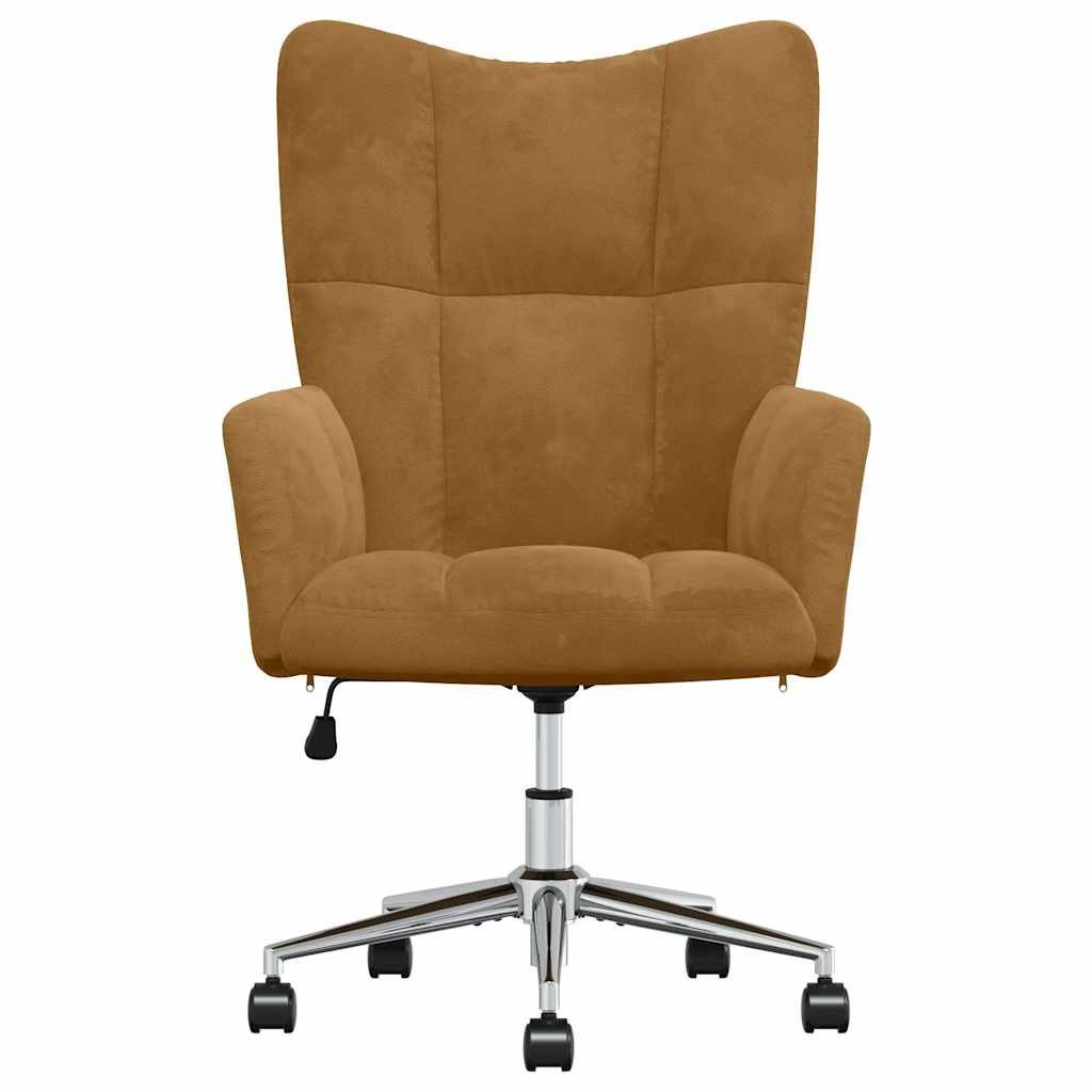 vidaXL Sessel Relaxsessel Braun Samt (1-St)