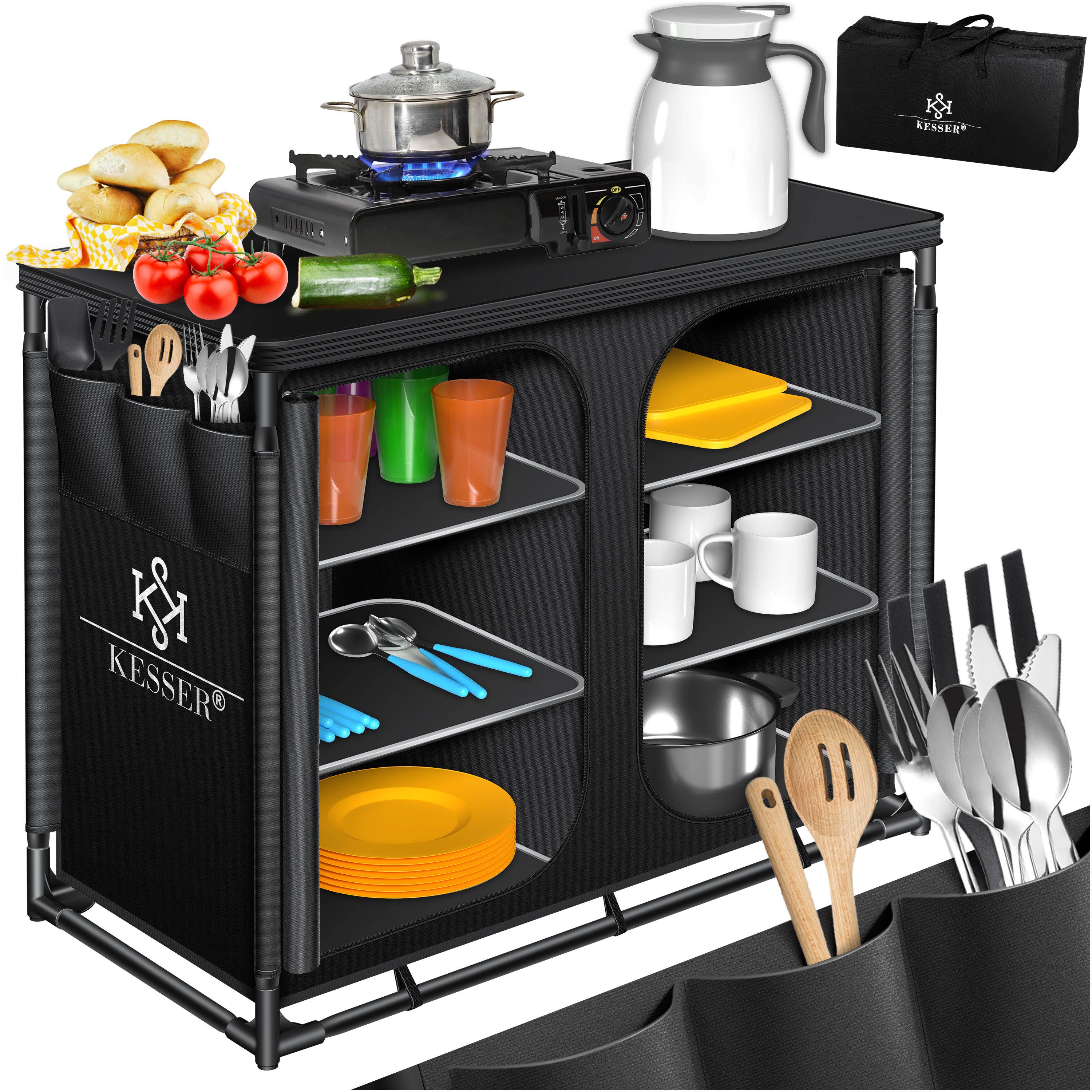 KESSER Campingschrank Campingschrank, Campingküche mit Aluminiumgestell