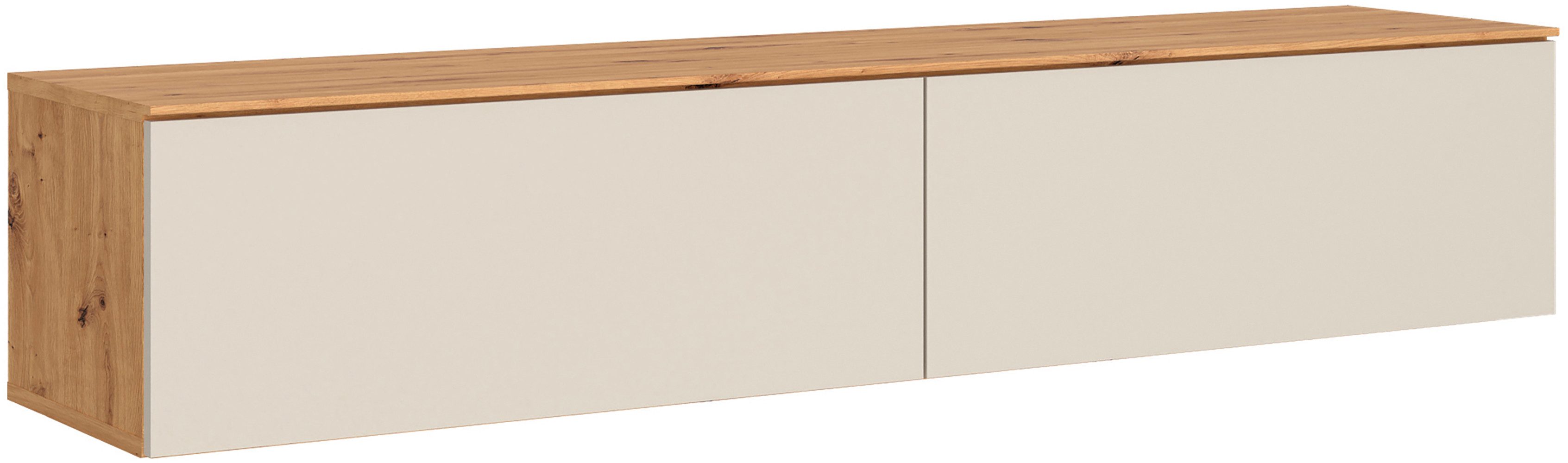 OTTO home Lowboard 2 Klappen und viel Stauraum, hängend oder stehend, grifflos, modern, Breite 160cm – Bild 3 von 5