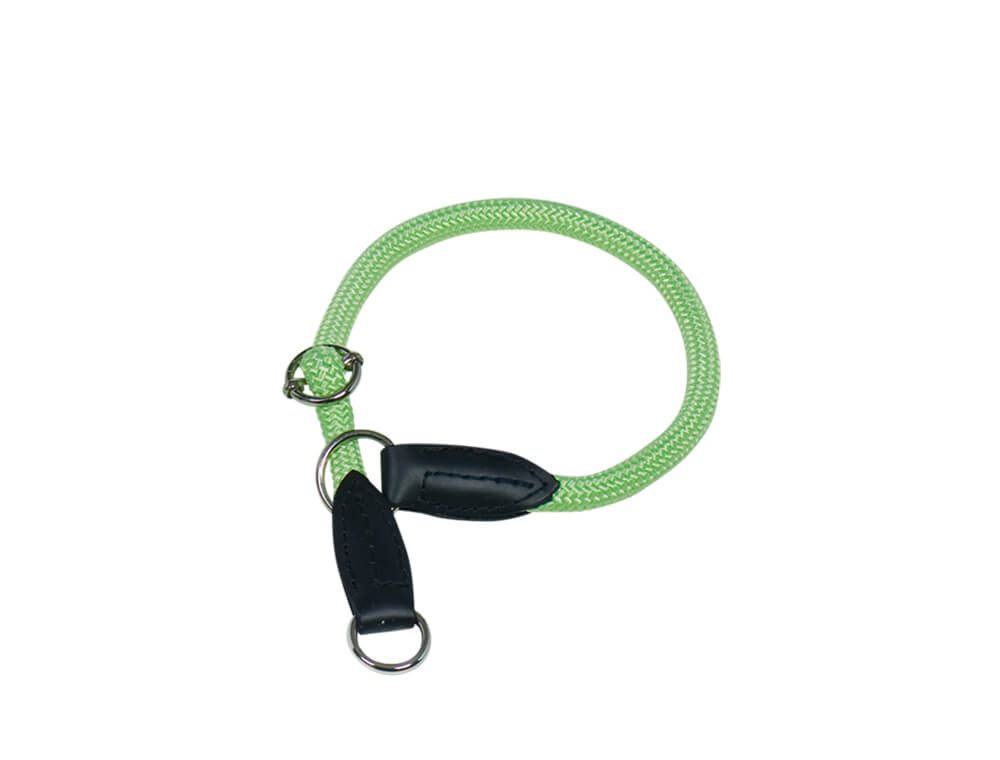Nobby Hunde-Halsband Nobby Würger mit Stoppring "FUN ROYAL" neon grün L- XL