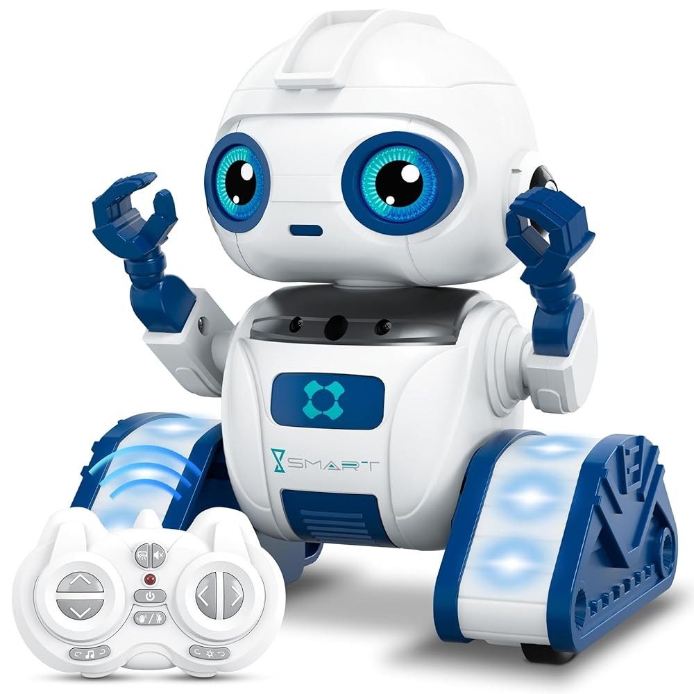 POPOLIC RC-Roboter Projektionsroboter mit Tanz- und Gesangsfunktion (Mit Lichtshow und interaktivem Spaß für Kinder), Kinderroboter, Perfektes Geschenk für Kinder