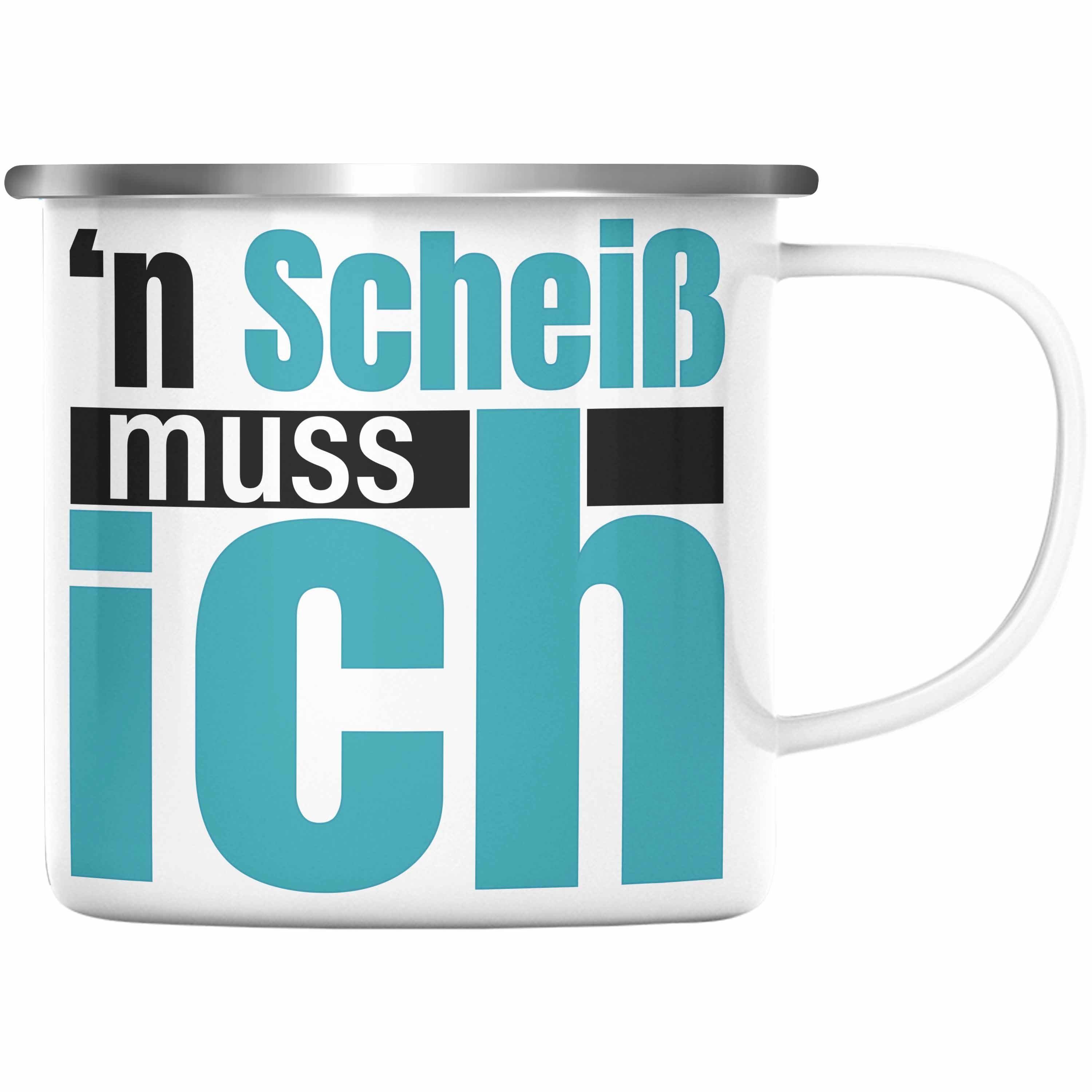 Trendation Thermotasse Trendation - N Sch Muss Ich Beste Sprüche für Büro Emaille Tasse Arbei