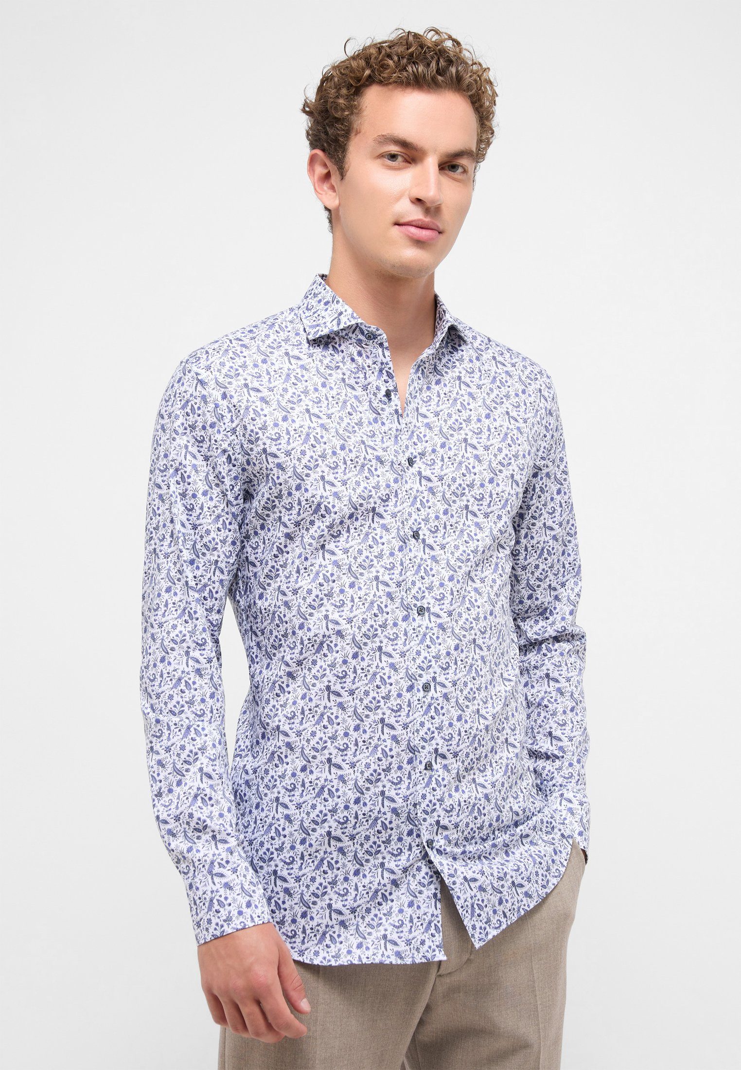 Eterna Langarmhemd SLIM FIT NON IRON (bügelfrei)