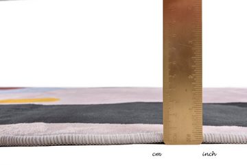 Teppich Shapes - ONE, TOM TAILOR HOME, rechteckig, Höhe: 5 mm, Kurzflor, bedruckt, modernes Design