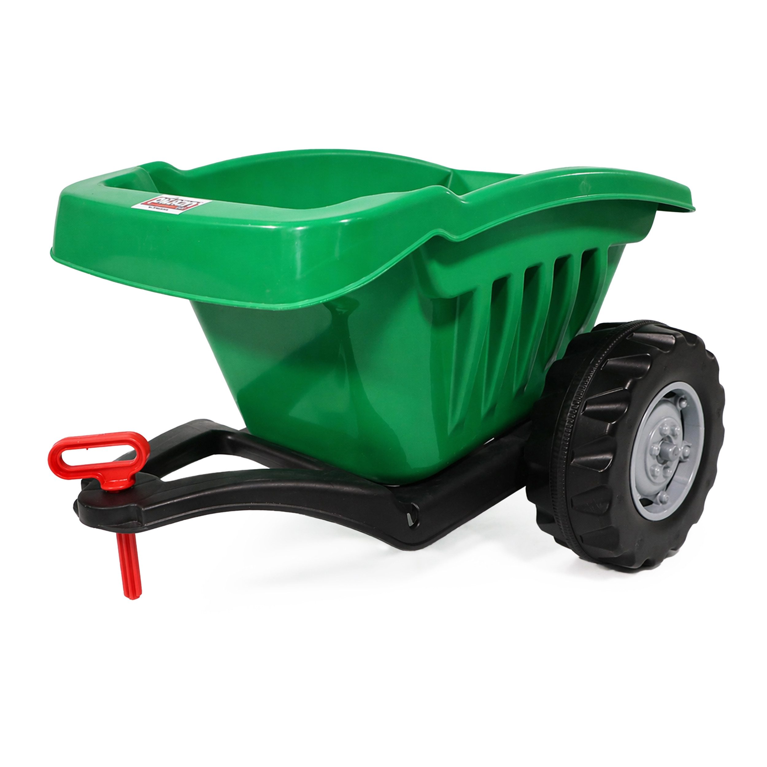 Lemodo Trettraktor Anhänger mit Kippfunktion 35 kg belastbar ab 3 Jahre, Anhänger mit Kippfunktion, 35kg belastbar