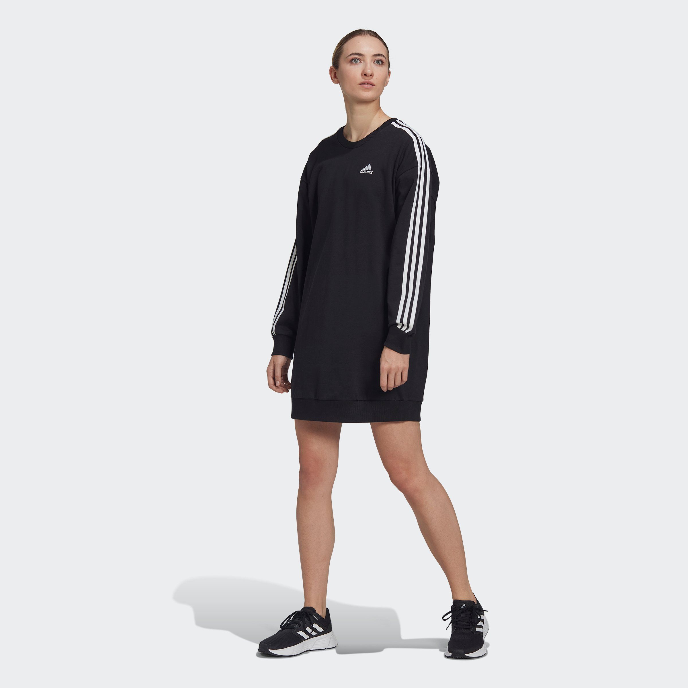adidas Performance Shirtkleid »ESSENTIALS 3-STREIFEN CREW KLEID« online  kaufen | OTTO