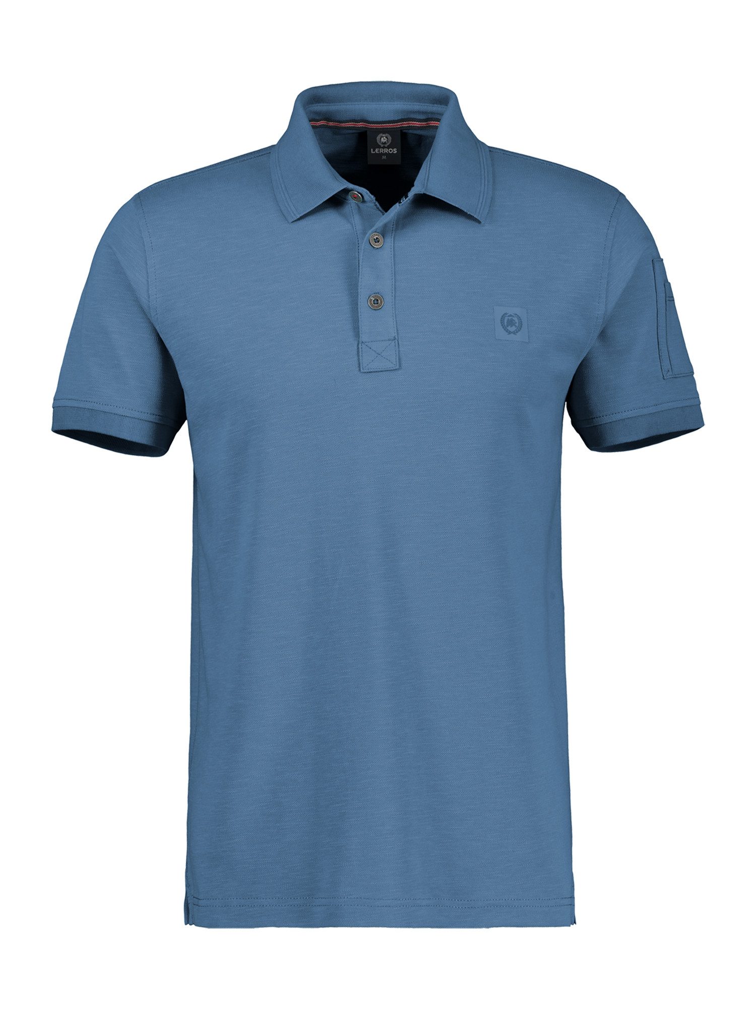 LERROS Poloshirt Herren Poloshirt in gewaschener Optik