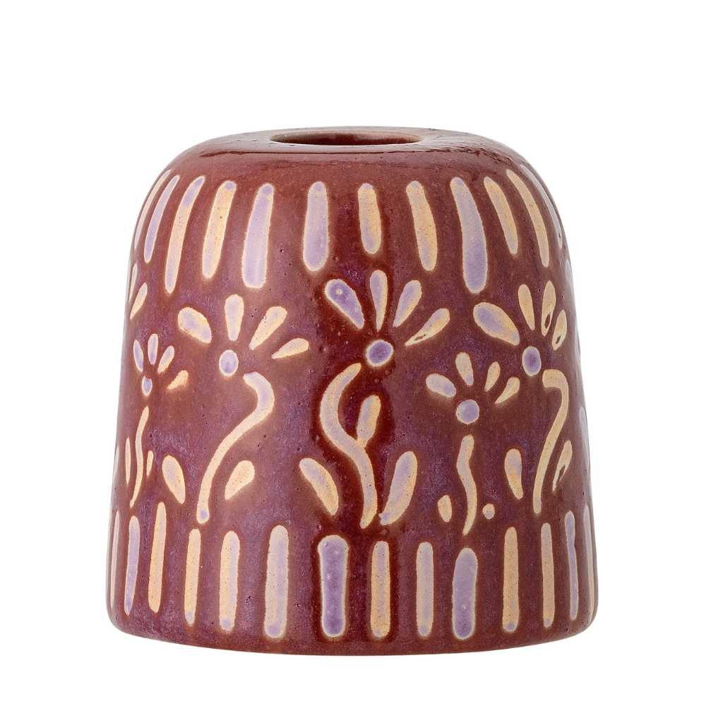 Bloomingville Kerzenhalter Bloomingville Kerzenhalter SAMSIN Violett 7x7 cm günstig online kaufen