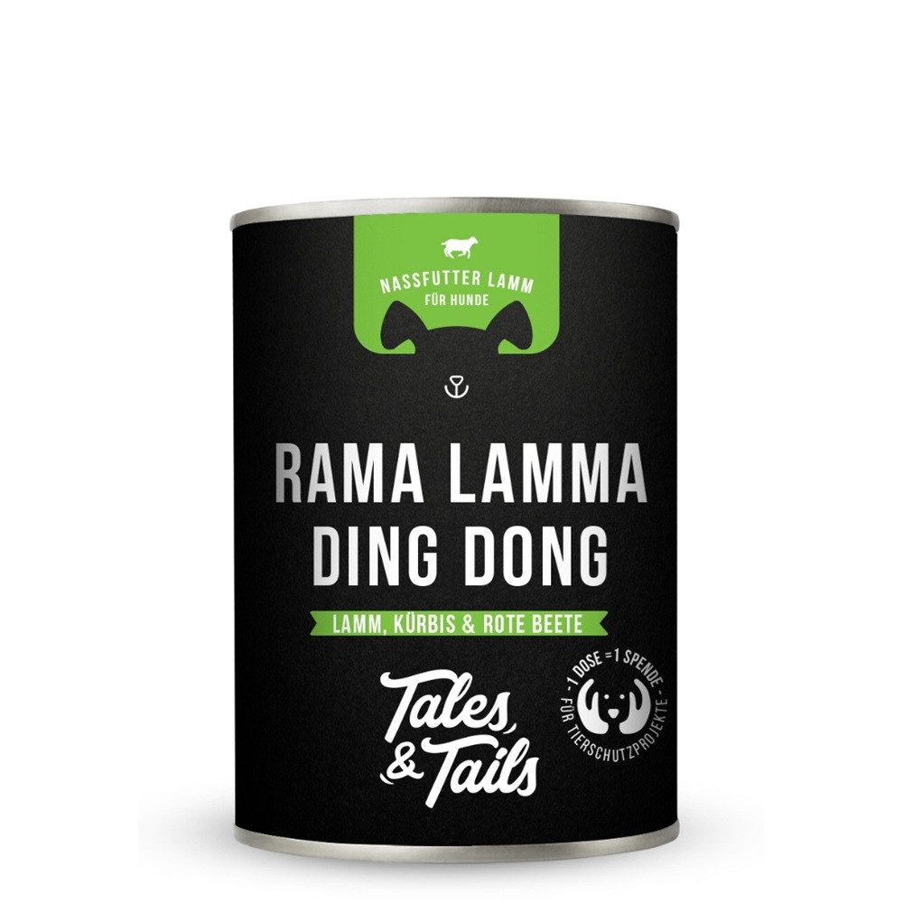 Tales & Tails Nassfutter Rama Lamma Ding Dong 400g, Nassfutter für: Hunde