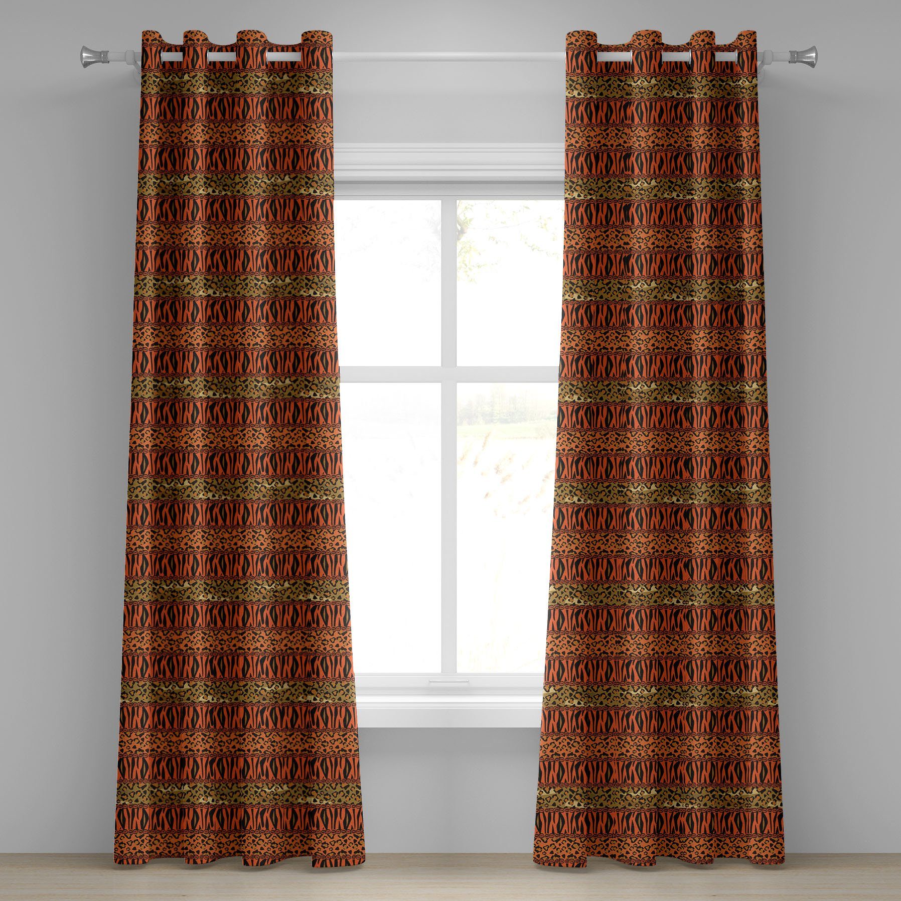 Abakuhaus Gardine Dekorative 2-Panel-Fenstervorhänge für Schlafzimmer günstig online kaufen