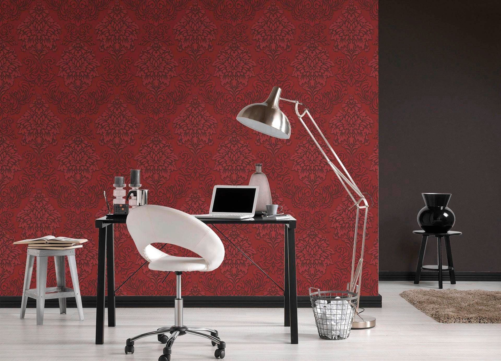 living walls Vliestapete Metropolitan Stories Lizzy London, glatt, einfarbig, uni, unifarben, Uni Tapete einfarbig Tapeten Wohnzimmer Schlafzimmer Küche Flur Design