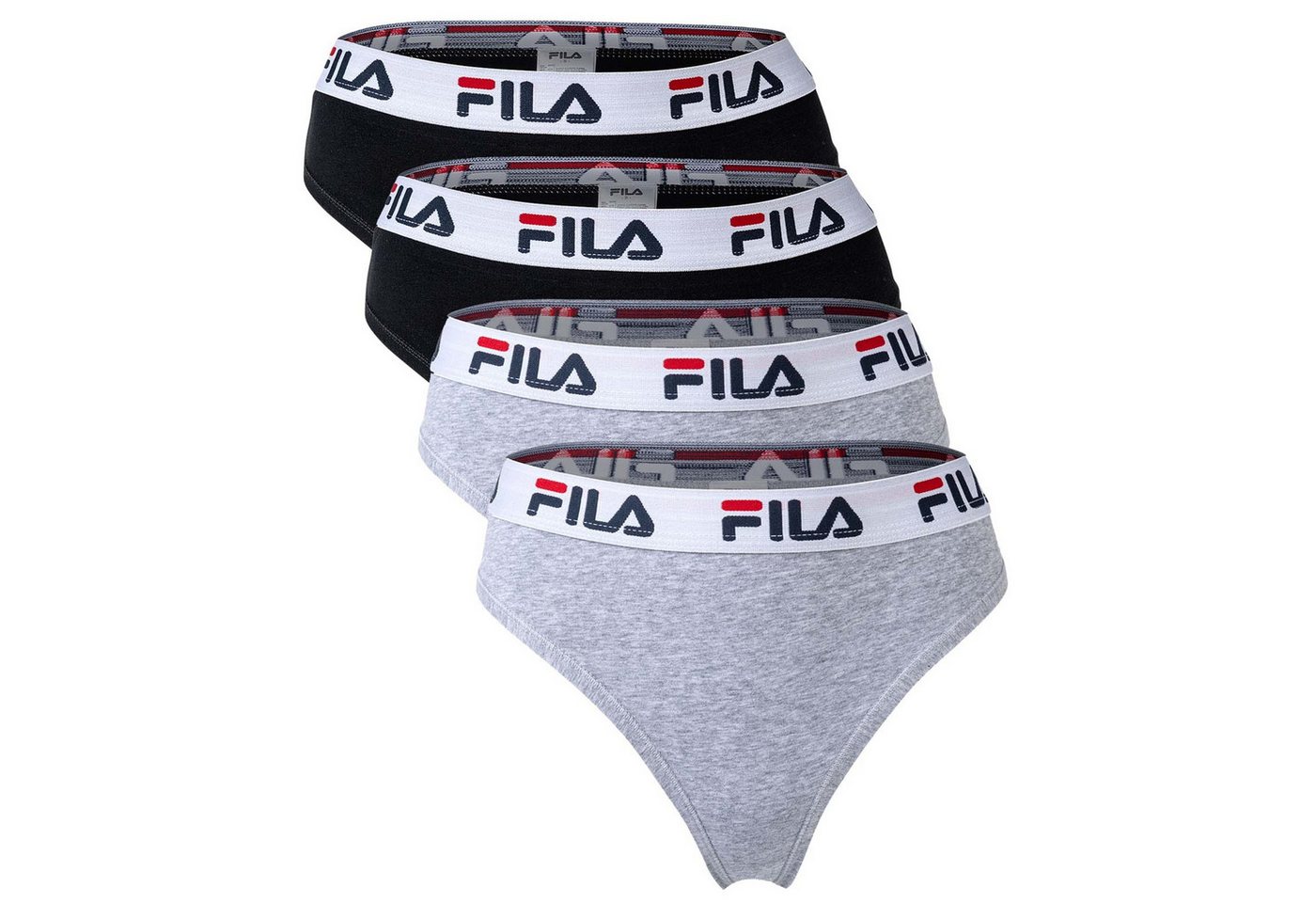 Fila String Damen String 4er Pack Baumwolle (Packung, 4er Pack)