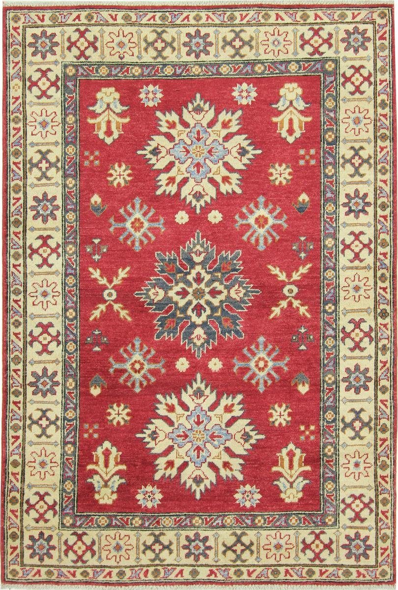 Orientteppich Kazak 123x181 Handgeknüpfter Orientteppich, Nain Trading, rechteckig, Höhe: 5 mm | Kurzflor-Teppiche