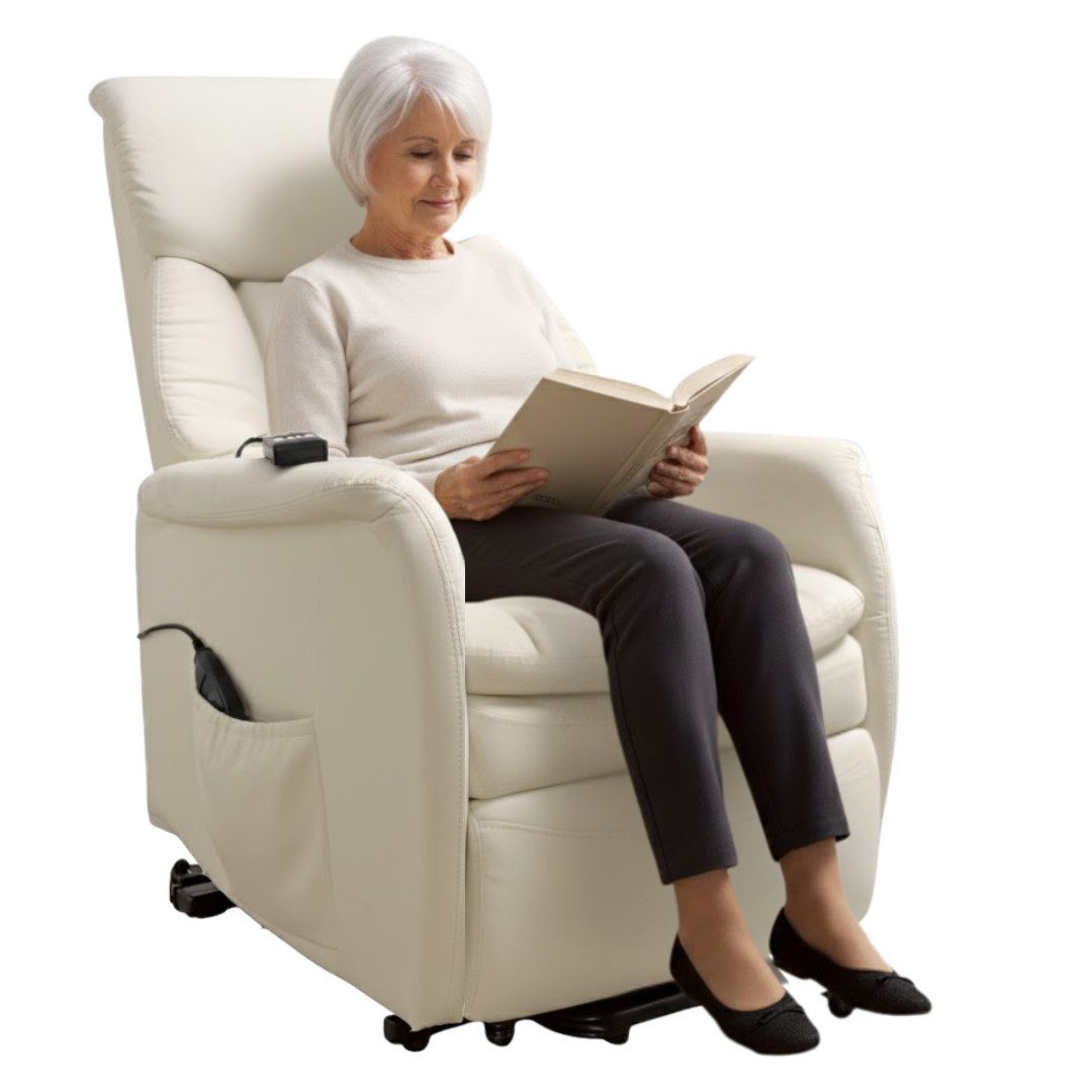 abc HOME Sessel Elektrisch, Massage, Aufstehfunktion, Liegefunktion, Elektrisch verstellbar