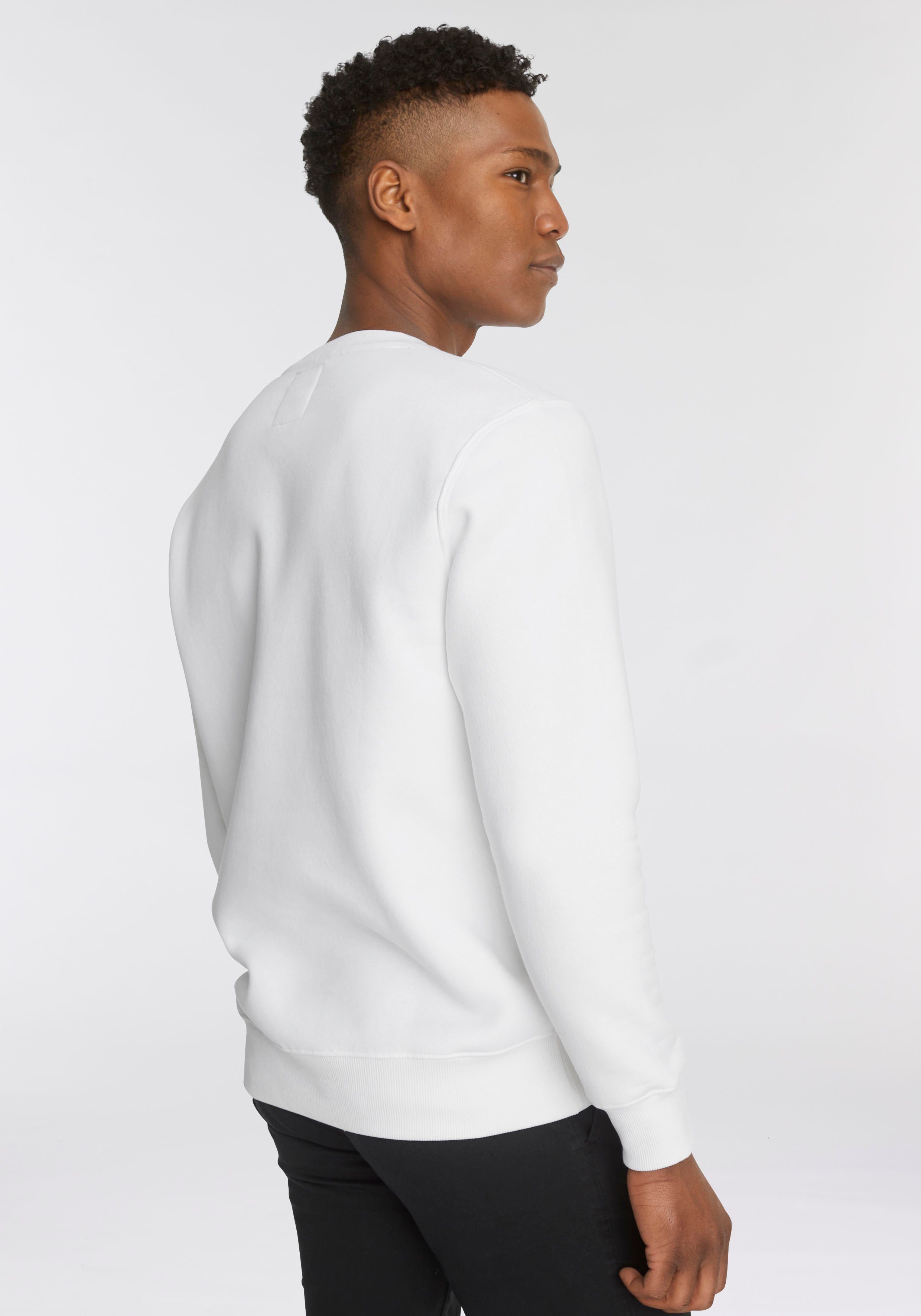 white Sweatshirt Sweater Industries Alpha Basic