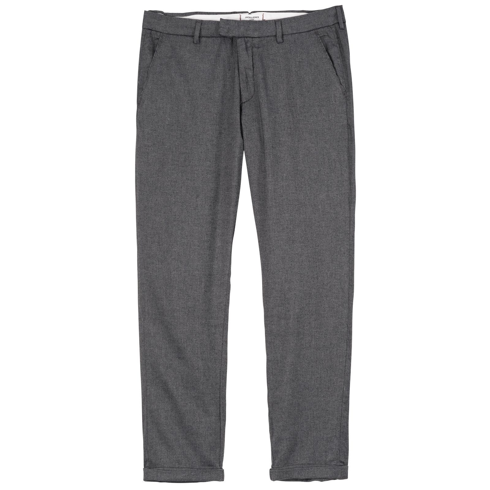 Jack & Jones Chinohose Große Größen Herren Chino-Hose dunkelgrau strukturiert Jack&Jones