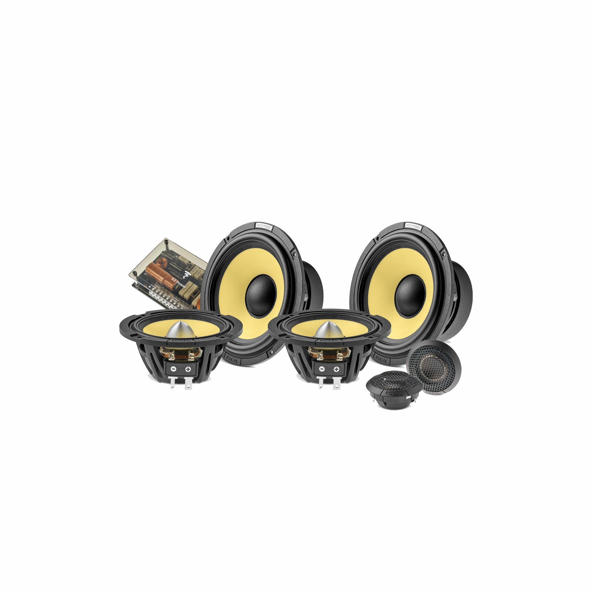 FOCAL FOCAL ES 165 KX3E 3-Wege Kompo Lautsprecher 16,5 cm K2 POWER EVO Auto-Lautsprecher