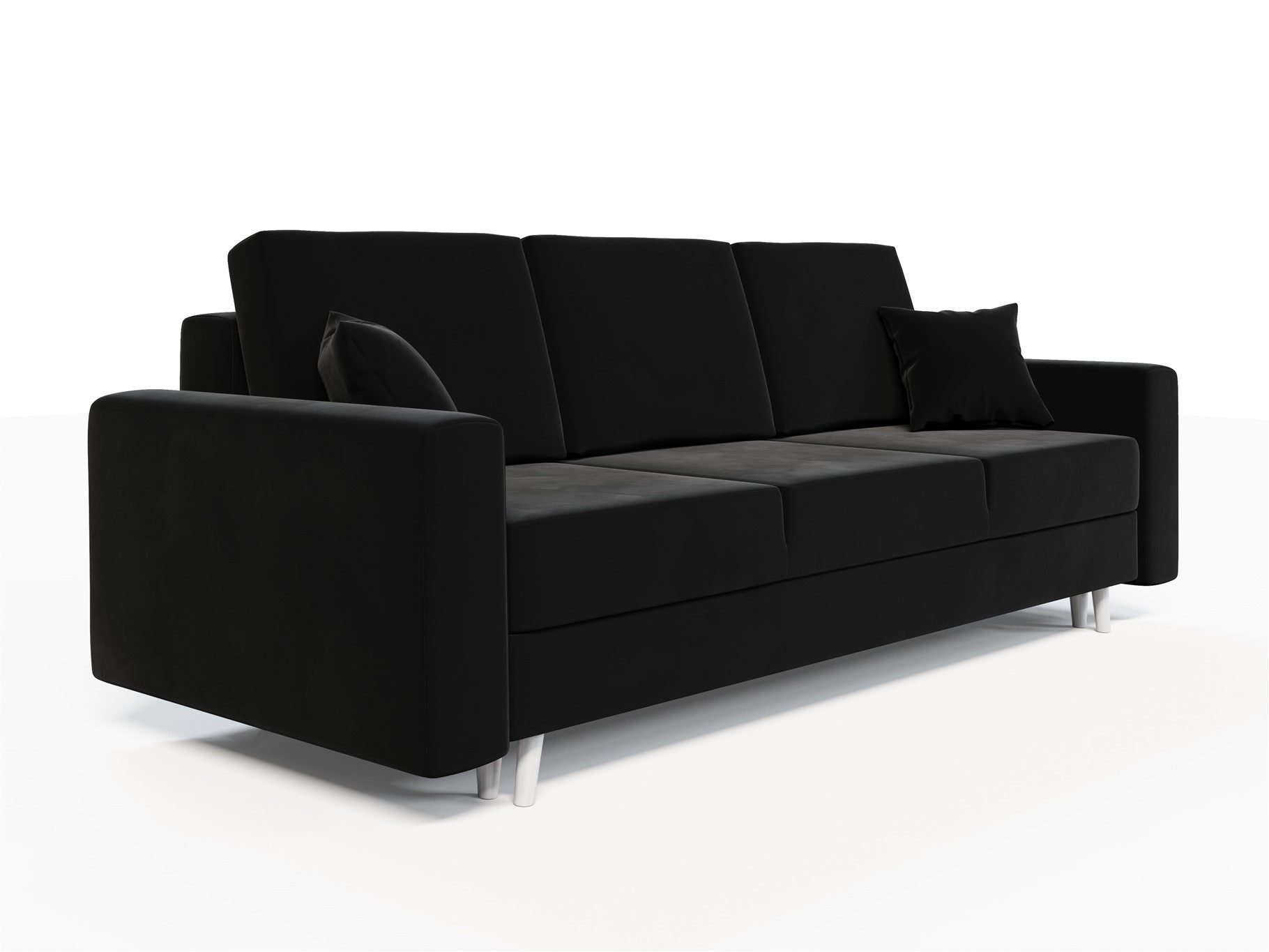 Fun Möbel 3-Sitzer Sofa CARDE mit Schlaffunktion in Stoff Itaka, inkl. Bettkasten, Rundumbezug