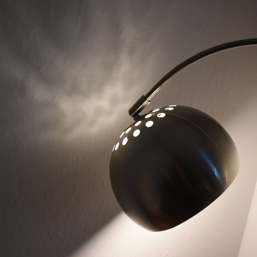 etc-shop LED Bogenlampe, Bogenleuchte chromfarben inklusive, Leselampe nicht stehend Wohnzimmerleuchte Leuchtmittel