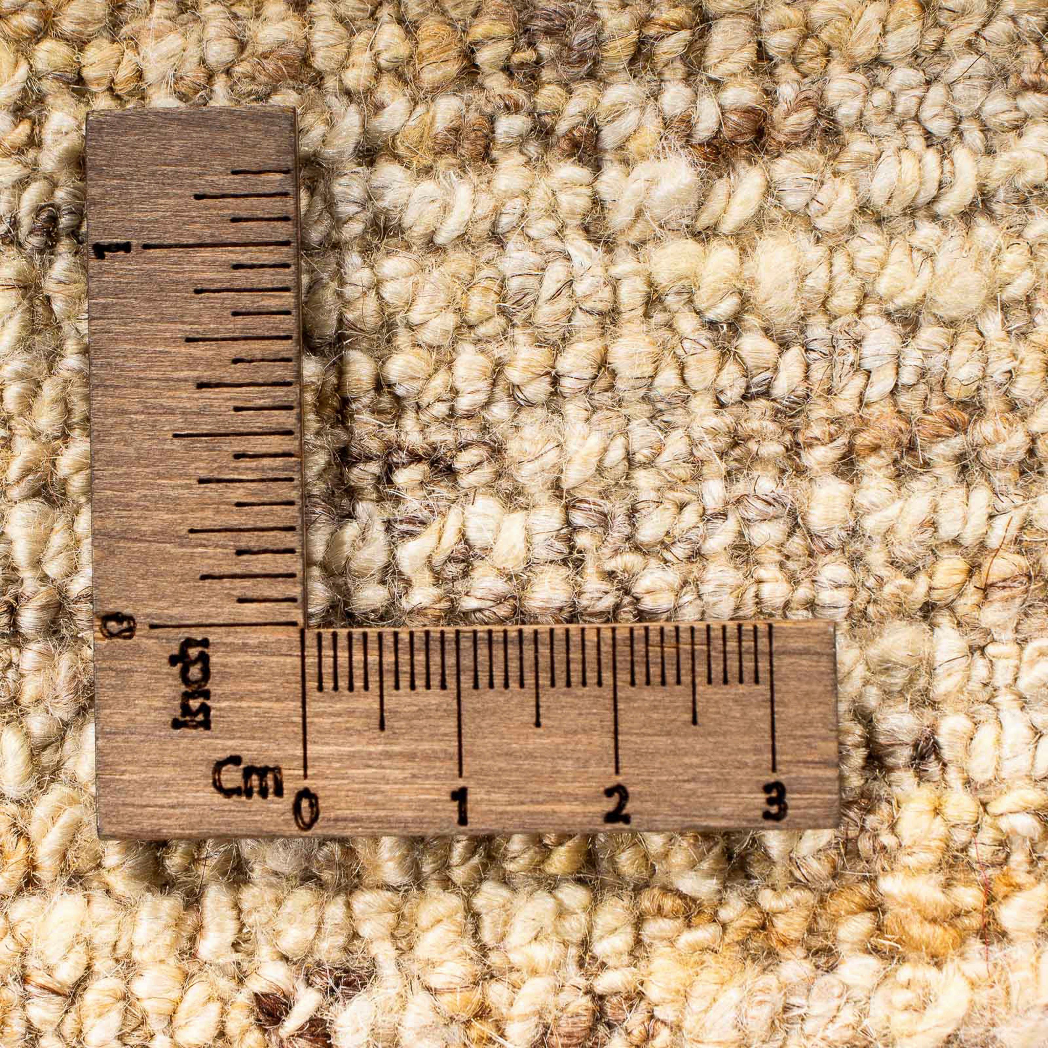 Wollteppich Gabbeh - Loribaft Einzelstück x - Handgeknüpft, - Wohnzimmer, 12 60 Perser Zertifikat Höhe: mm, beige, 40 mit cm morgenland, rechteckig