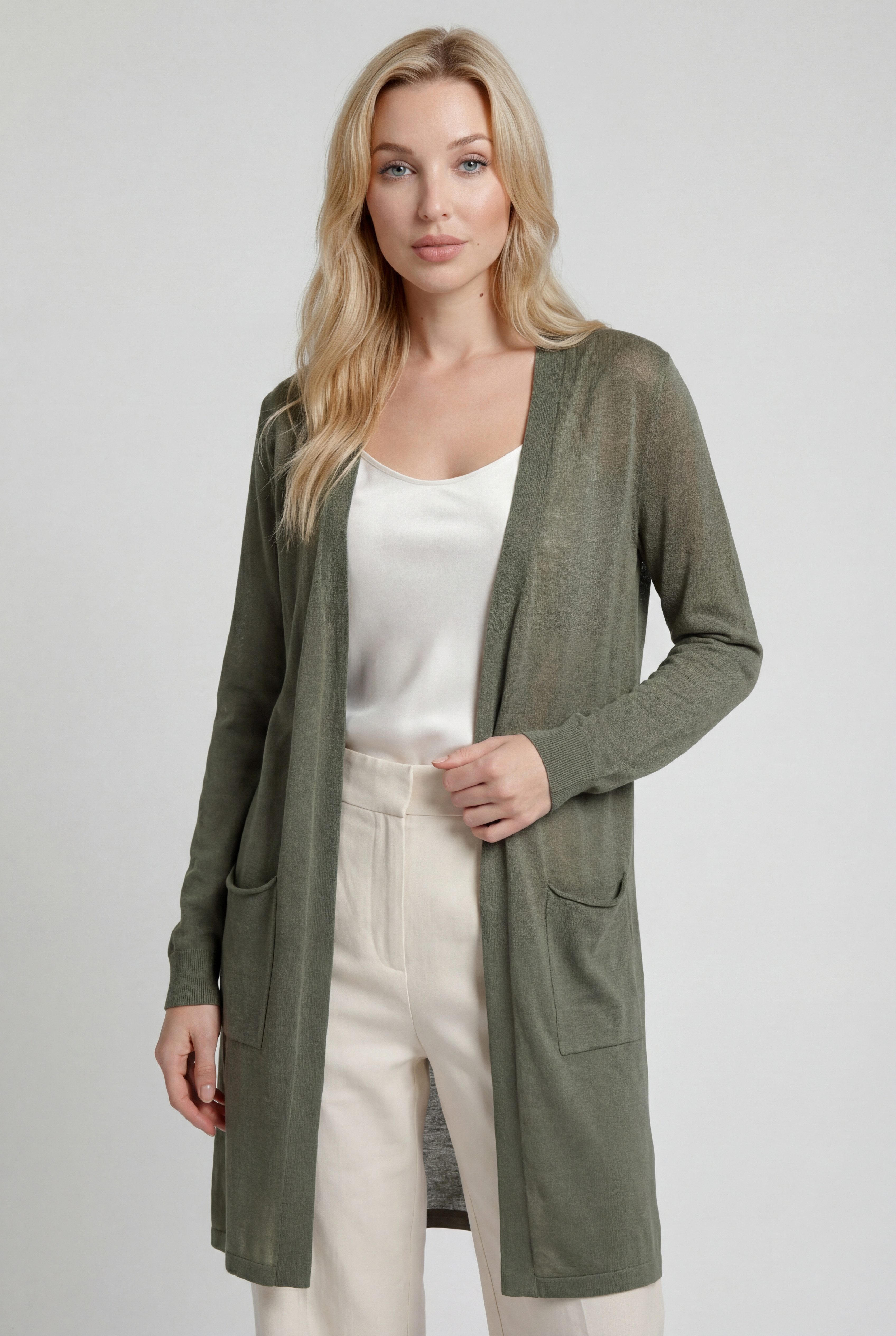 YC Fashion & Style Cardigan Feinstrick-Cardigan in mehreren Farben, leicht transparent, One Size in Unifarbe