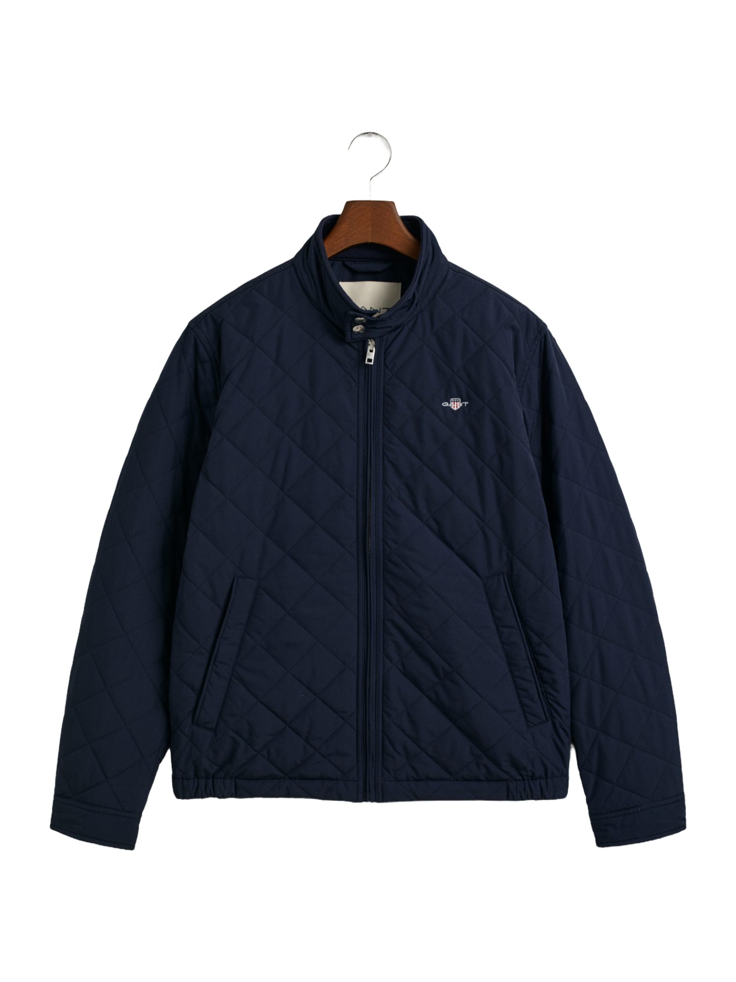Gant Outdoorjacke blau,Casual,Polyester,Unifarben,Stehkragen,Lang,Regular Fit
