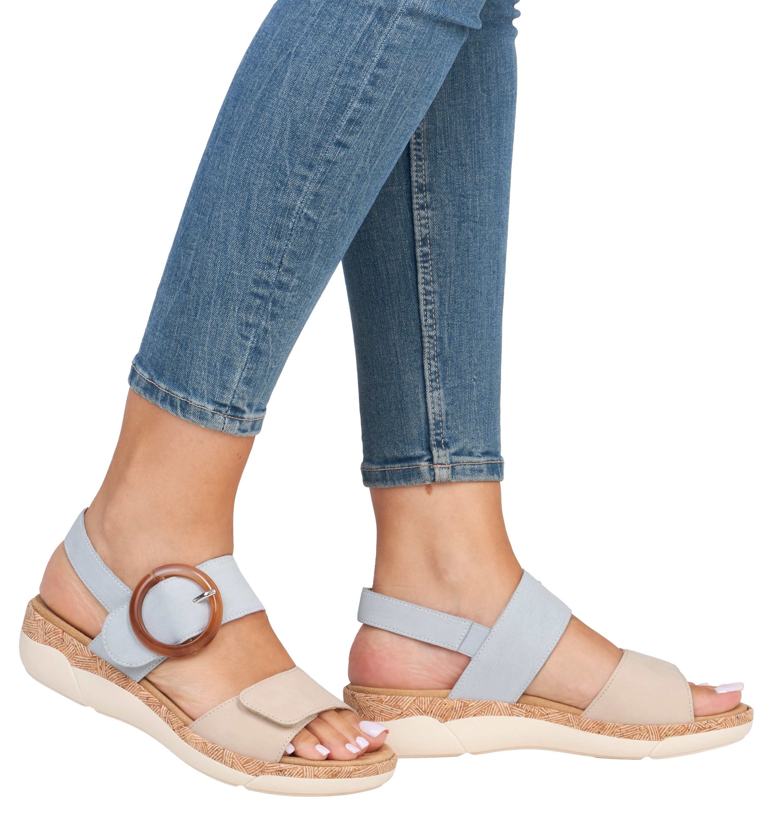 Remonte Keilsandalette, Sommerschuh, Riemchensandale, praktische Klettversc günstig online kaufen
