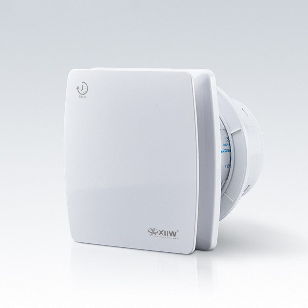 XIIW Badlüfter 4 Zoll Abluftventilator mit Nachlauf-Timer 100mm IPX4 Ventilator Wand, 35dB Entlüftungsventilator mit Rückstauklappe