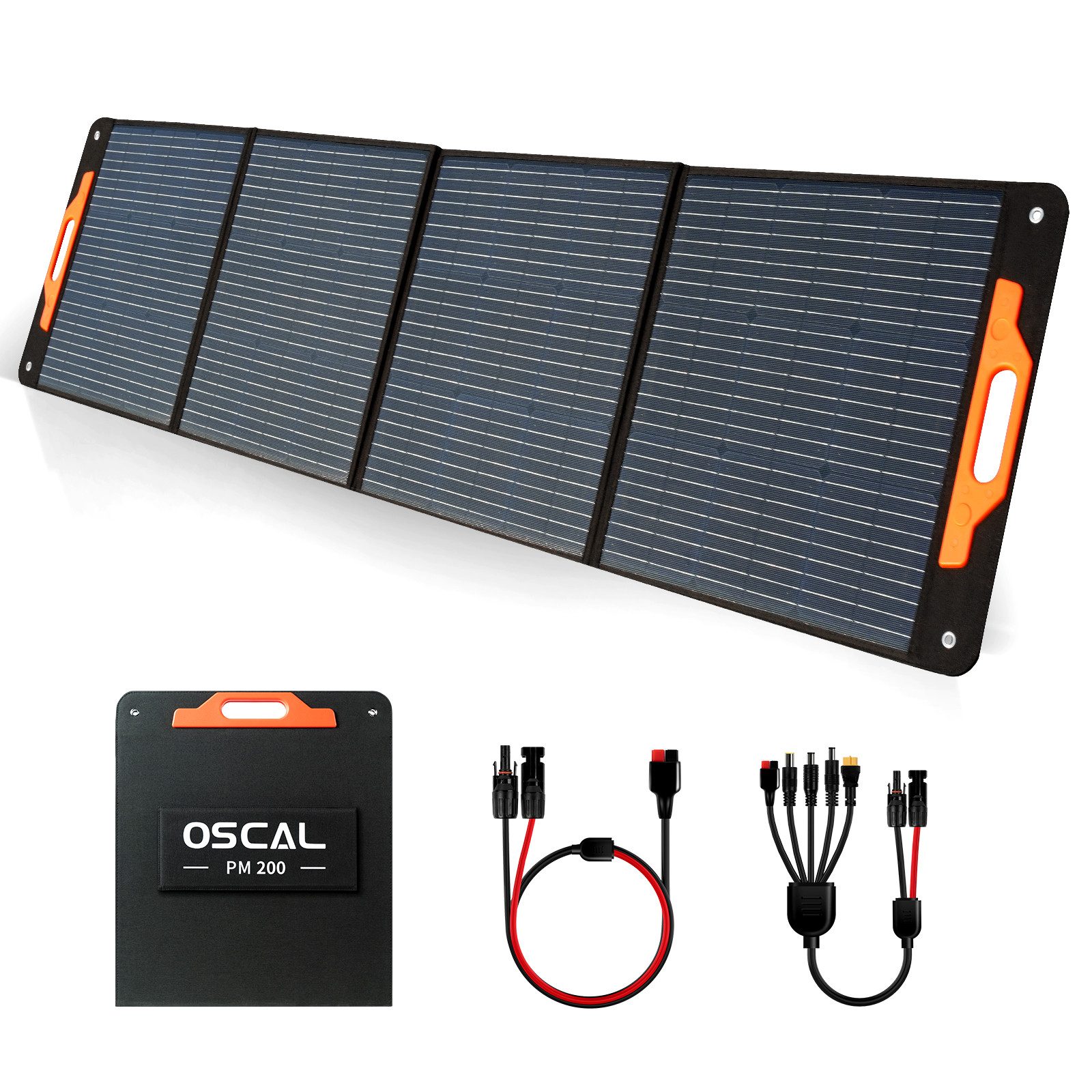OSCAL Stromerzeuger Mikro-Wechselrichter PowerMax 2400Pro Powerstation 2016Wh, 2,4 in kW, Trennbar/mit Stereo/Strom ins Netz rückspeisen/16 Anschlüsse