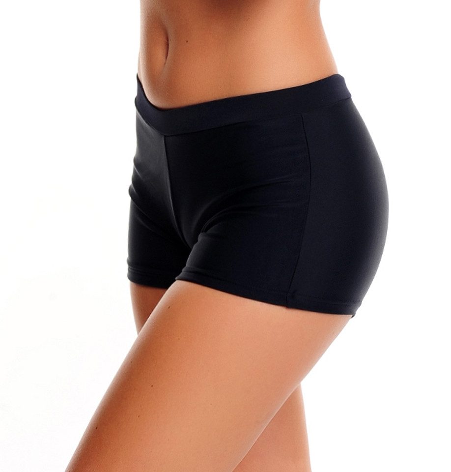 Badekönig Bikini-Hotpants Bade Hotpants Badeshorts Damen Elastisch und Gefüttert (HP1-H