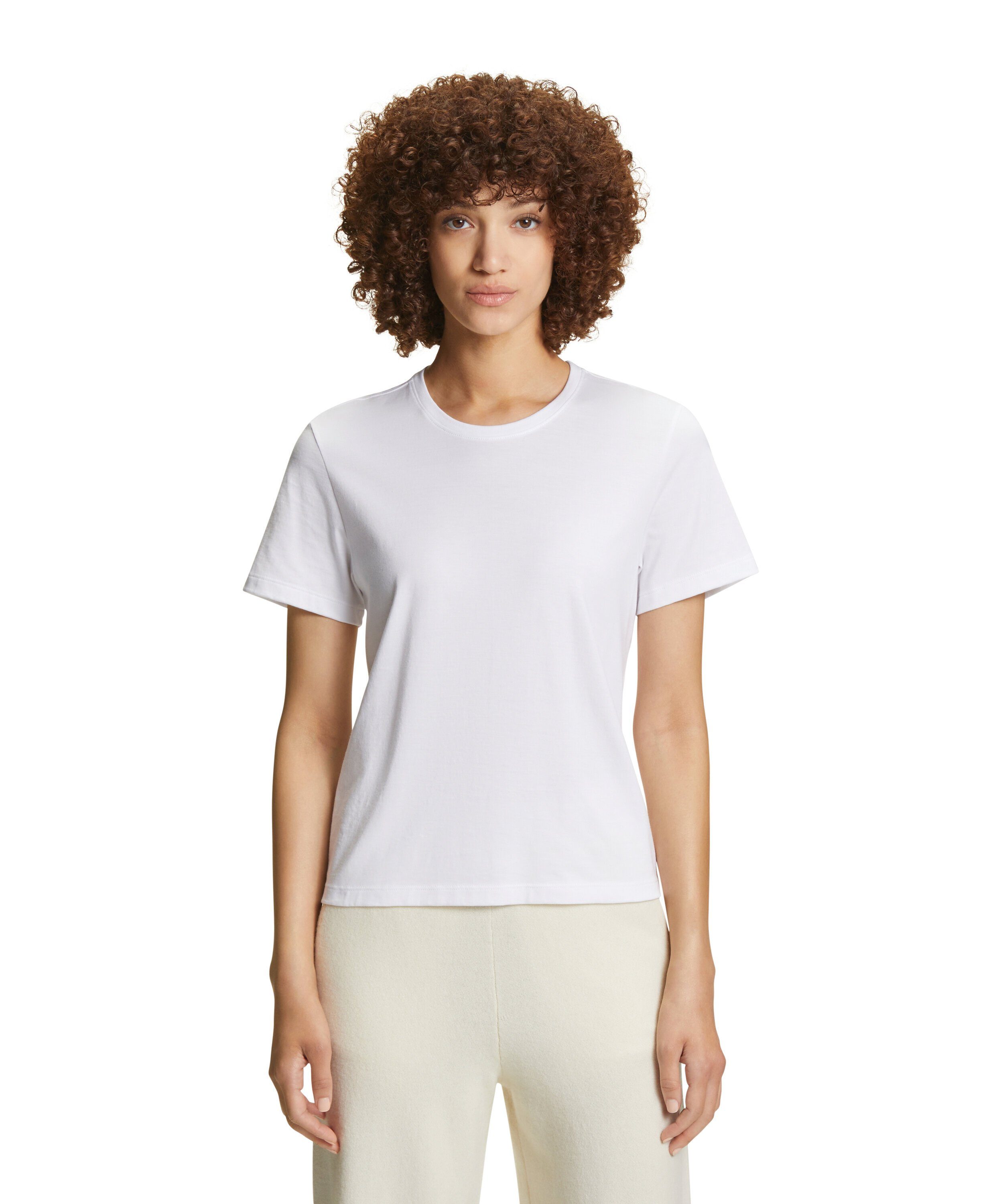 FALKE T-Shirt (1-tlg) aus hochwertiger Pima-Baumwolle white (2000)