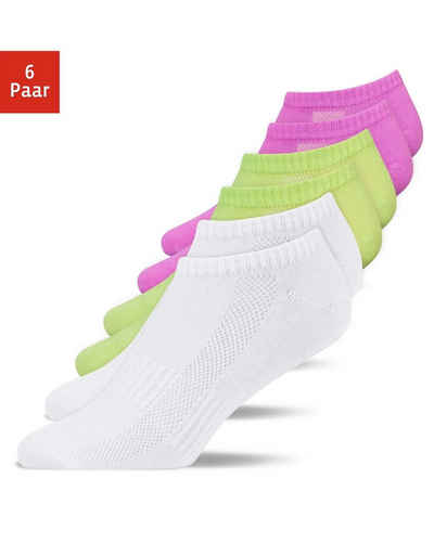 SNOCKS Шкарпетки для кросівок kurze Шкарпетки für Herren & Damen (6-Paar) aus Bio-Baumwolle, für jeden Schuh und Anlass
