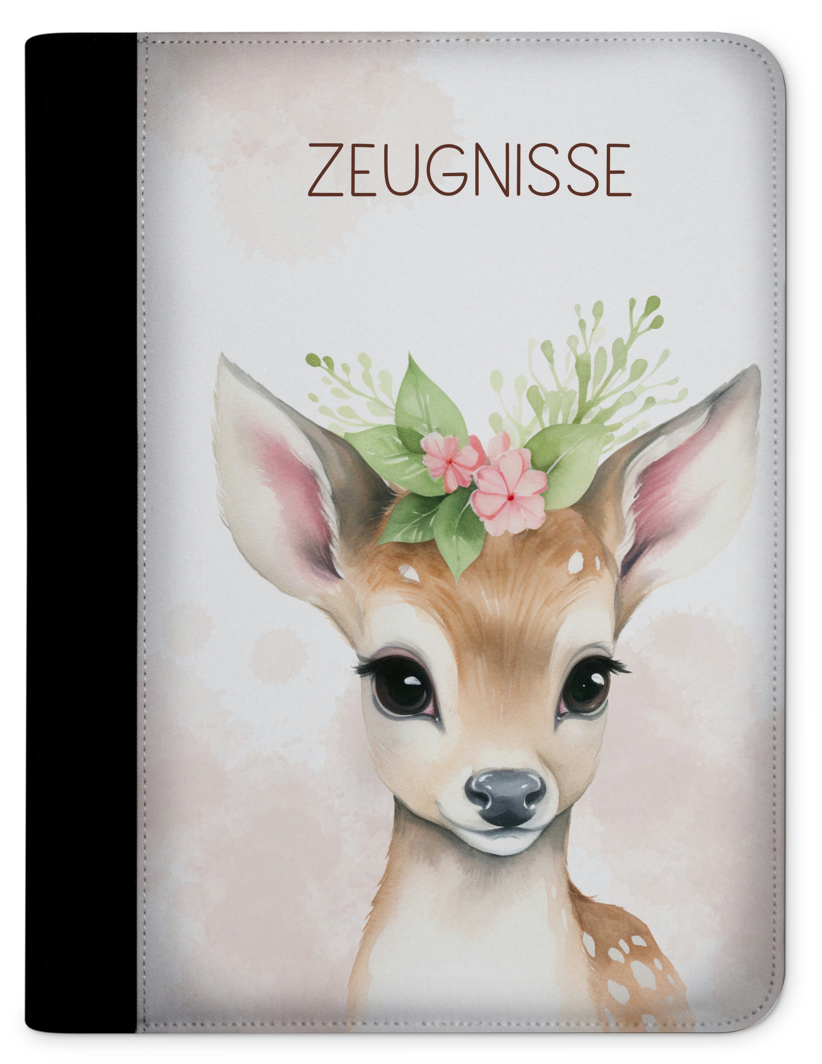 CreaDesign Schreibmappe Kinder Zeugnismappe, Dokumentenmappe, Ordner A4, Reh Bume (1-St)