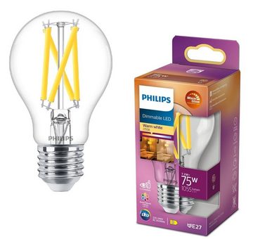 Philips LED-Leuchtmittel LED Leuchtmittel E27 7,2W = 75W, E27, Warmweiß