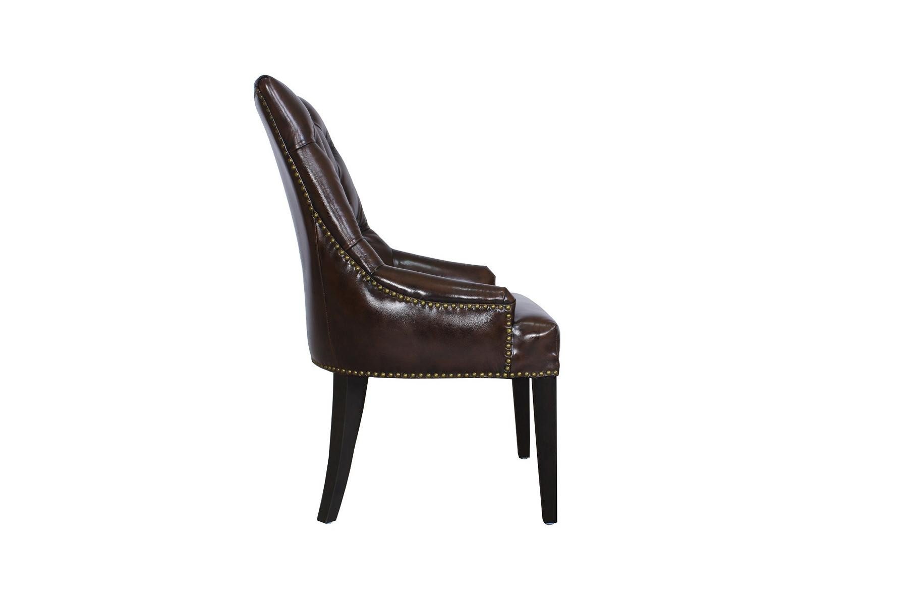 Salottini Esszimmerstuhl Chesterfield Stuhl Audrey Esszimmerstuhl Lederstuhl, Nosagfederkern