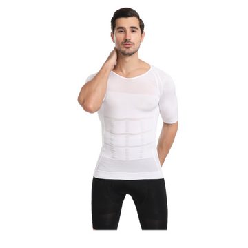 Opspring Kompressionsshirt Herren-Kompressionsshirt,Bauchmuskeln schlanker Body Shaper