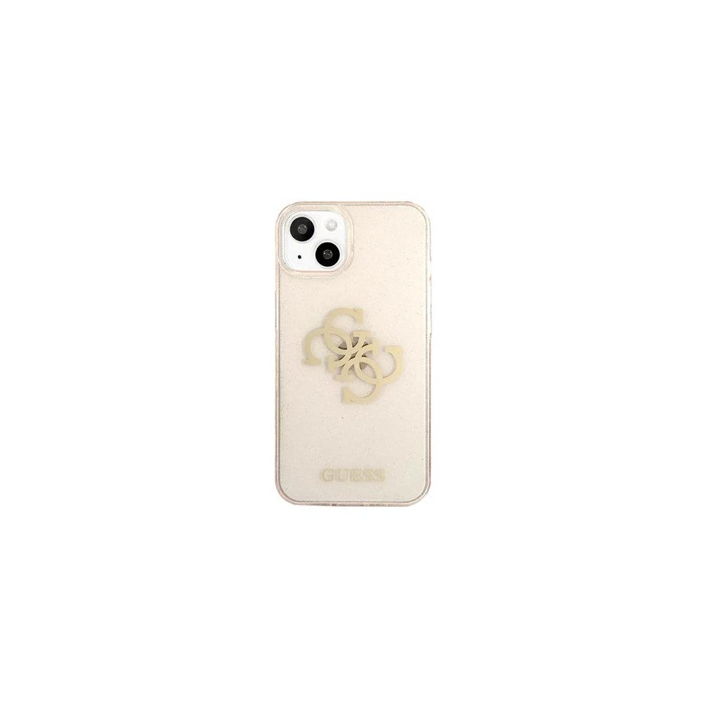 Guess Handyhülle GUESS TPU Glitter Gold für iPhone 13 Mini iPhone 13 Mini