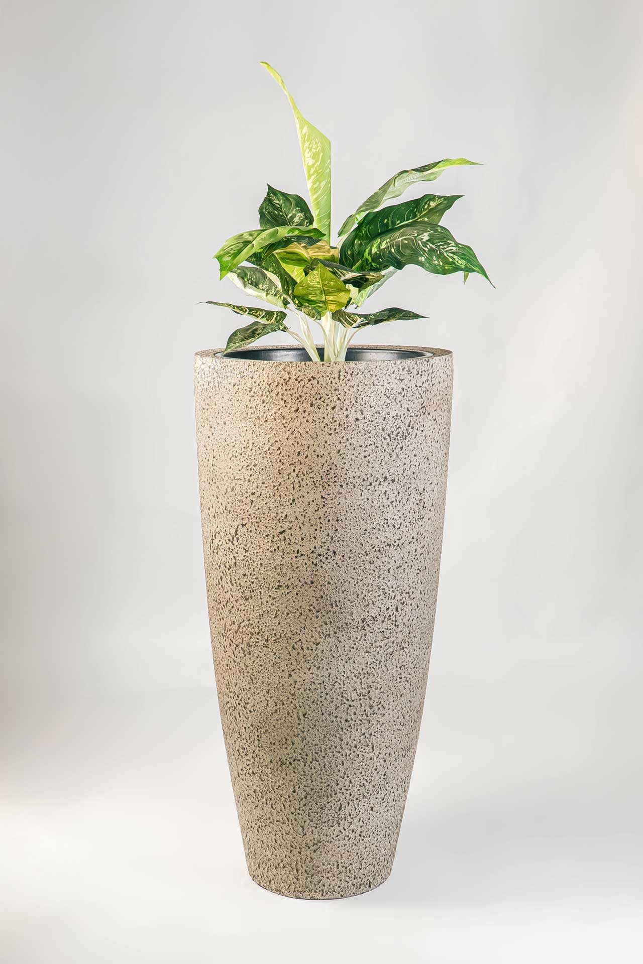 VIVANNO Pflanzkübel Fiberglas CITY Rund - günstig online kaufen
