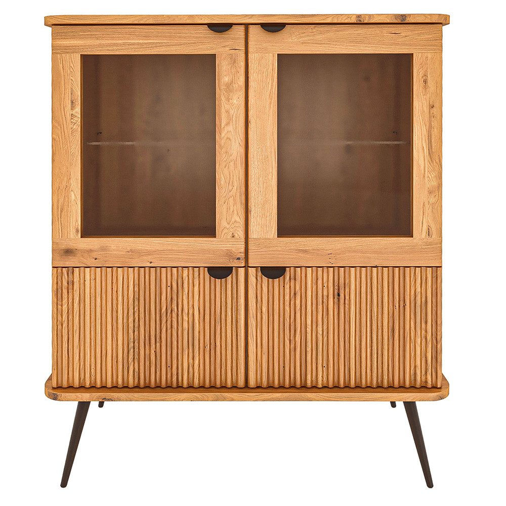 Lomadox Highboard KABALA-165, 144 cm breit, in Eiche massiv geölt