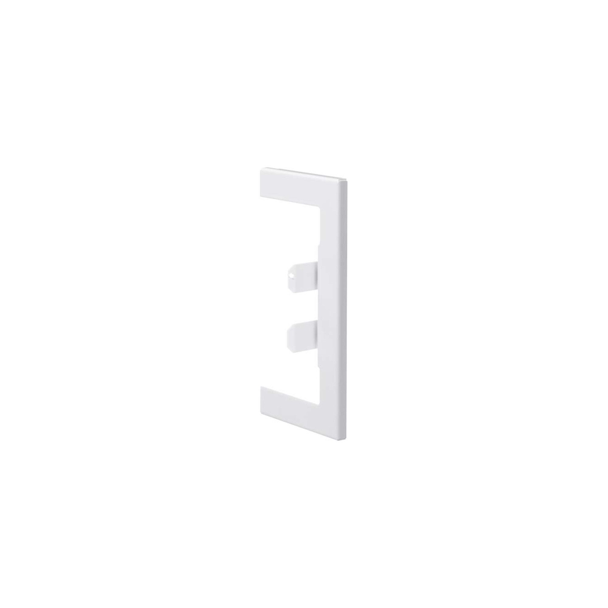 Hager Abdeckplatte Tehalit Wandanschlussblende 68x130mm Stahlblech BR65130W vws