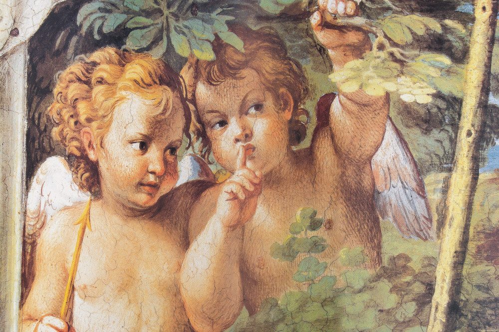 Poster Annibale Carracci Kunstdruck Bild - Wispernde Engel, Detail