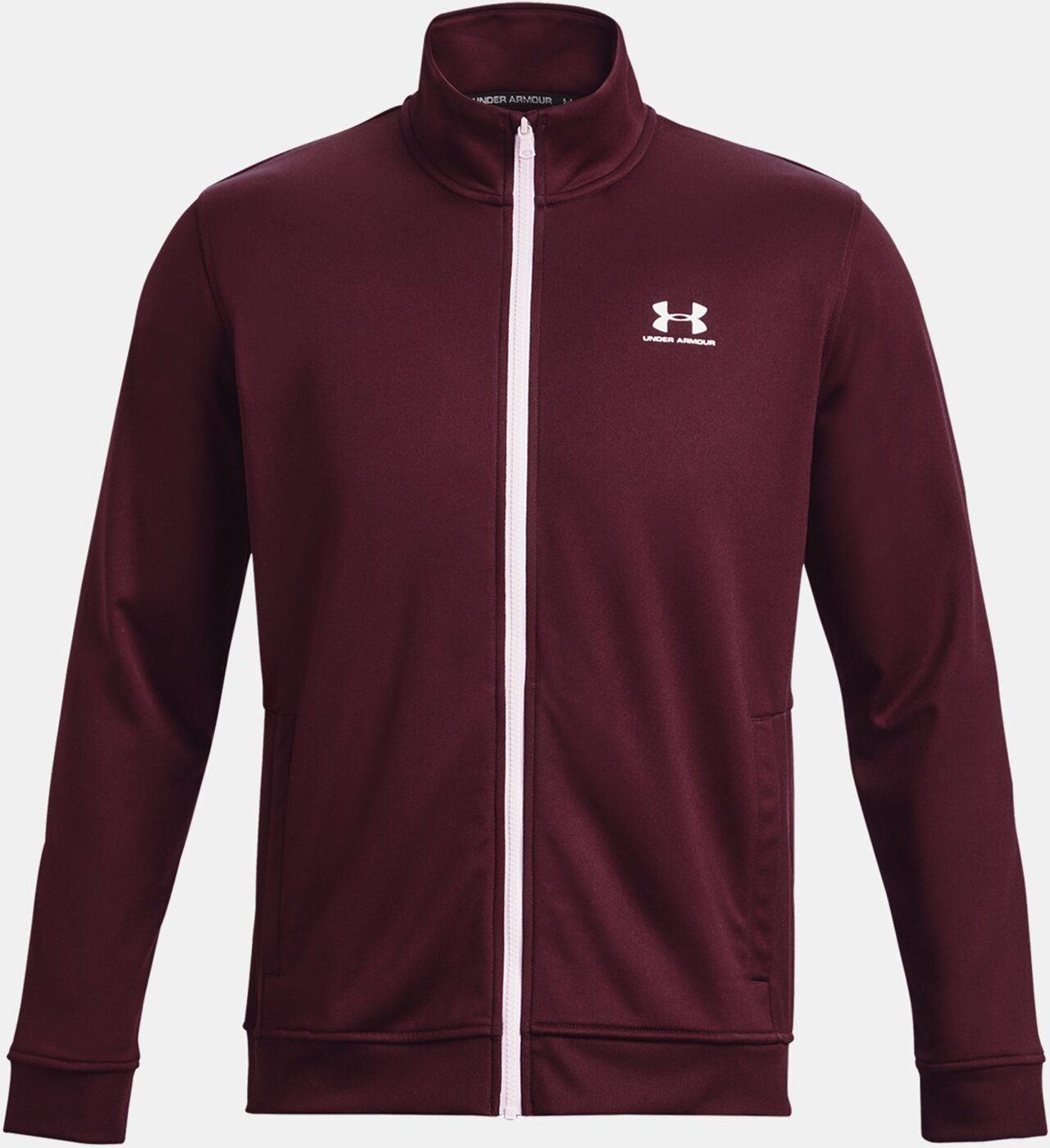 Under Armour® T-Shirt SPORTSTYLE TRICOT JACKET DARK MAROON Bordeaux Rot | 