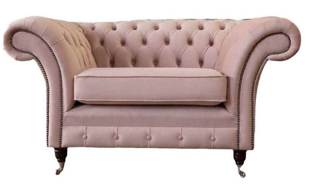 Xlmoebel Chesterfield-Sessel Rosa Sessel im Chesterfield-Stil mit luxuriöser Polsterung (Sessel), Hergestellt in Europa
