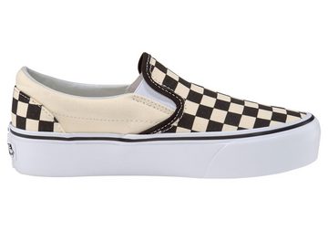 Vans Classic Slip-On Platform Checkerboard Plateausneaker aus textilem Canvas-Material