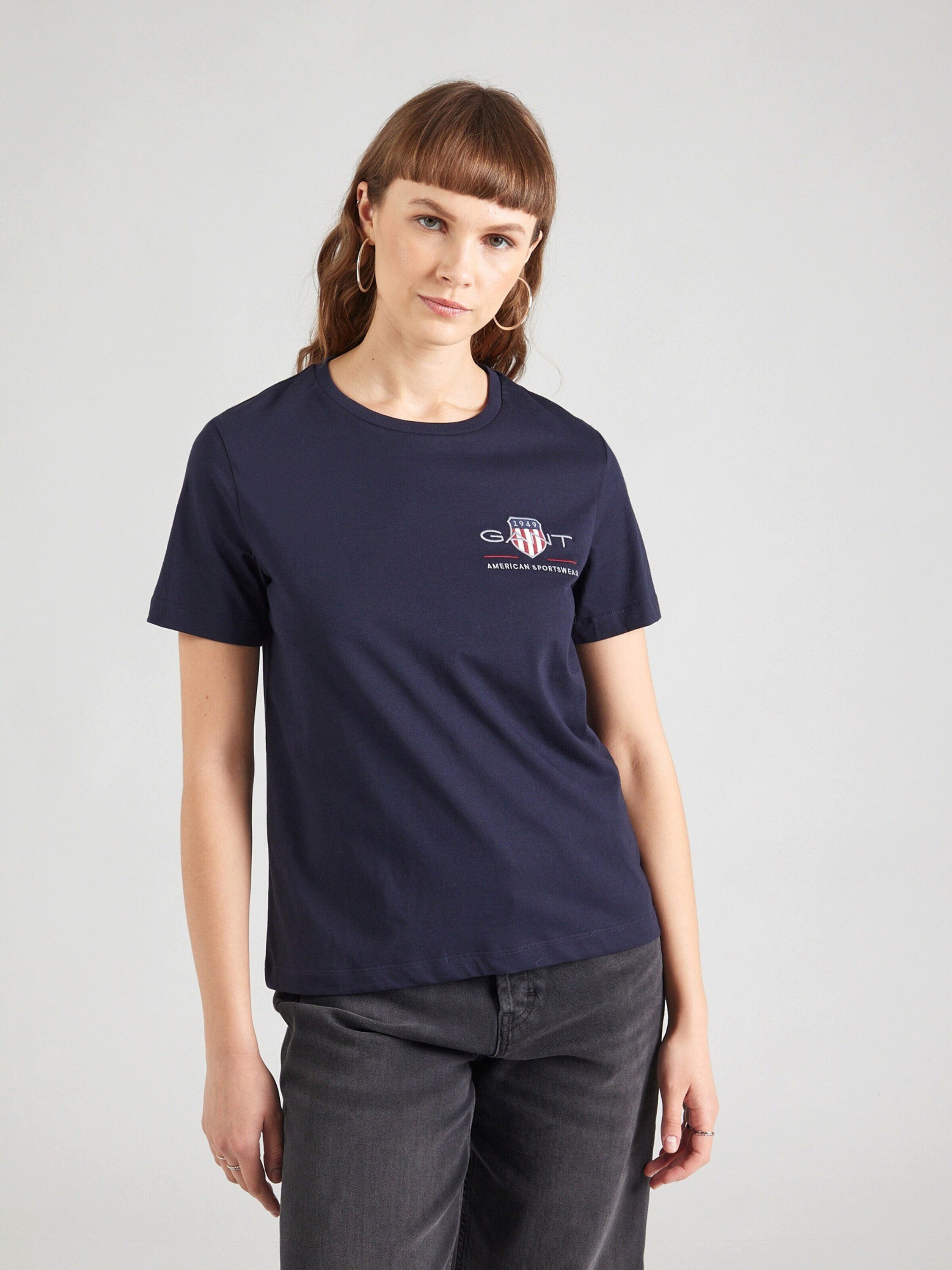 Gant T-Shirt (1-tlg) Stickerei