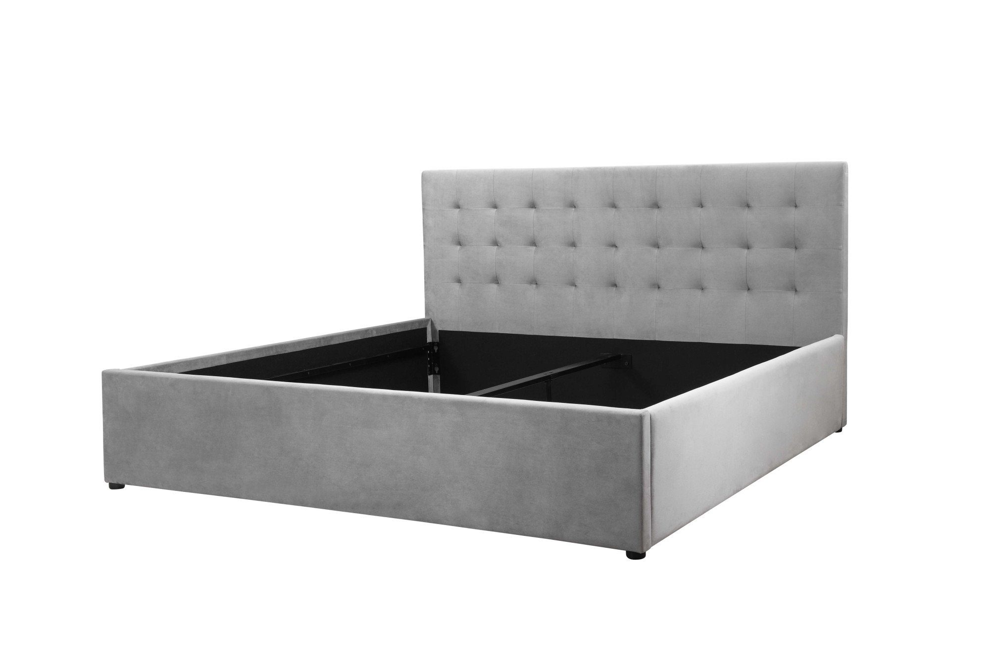 Home affaire Polsterbett Hamar, Knopfsteppung im Kopfteil, bis 250 KG belastbar (3 Breiten: 100cm/ 140cm/ 180cm), in verschiedenen Größen und Stoffen und Farben