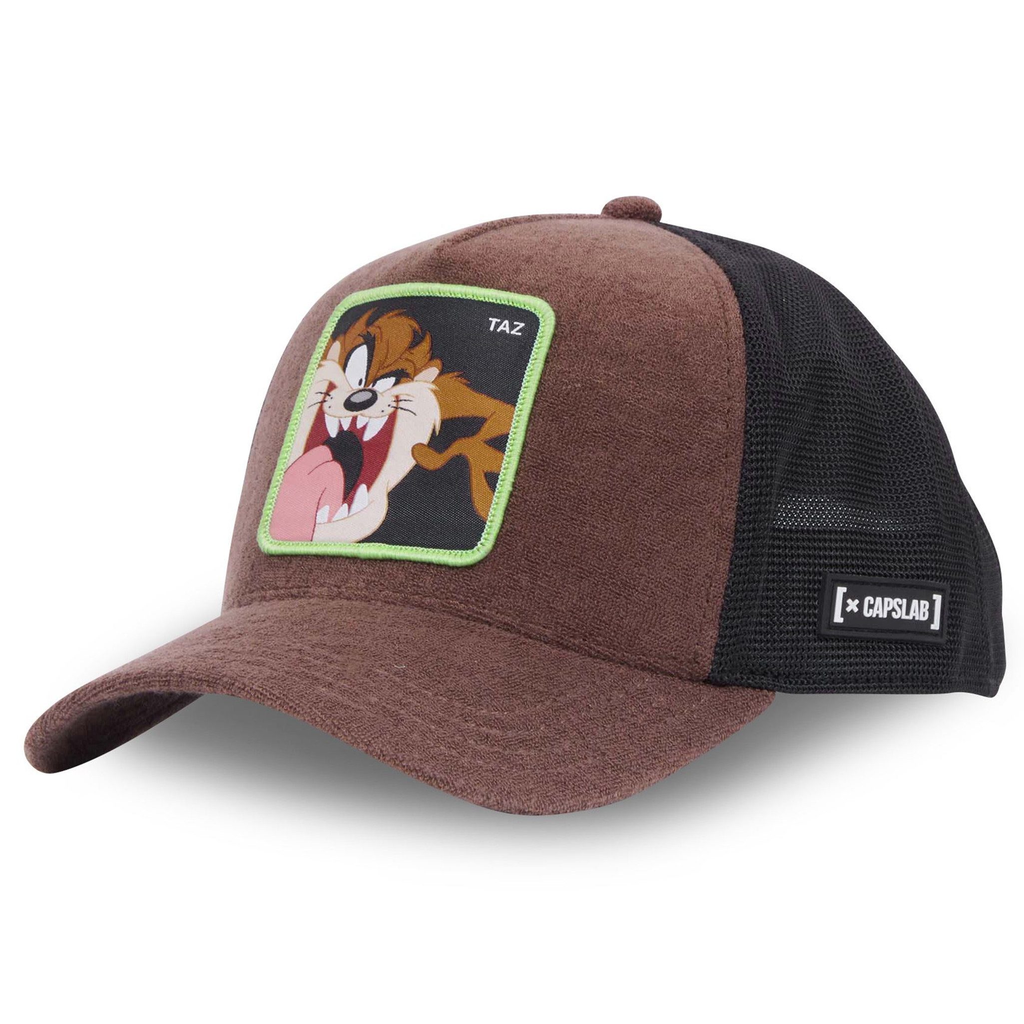Trucker Cap CAPSLAB Trucker Cap - LOONEY TUNES - Premium TAZ Brown